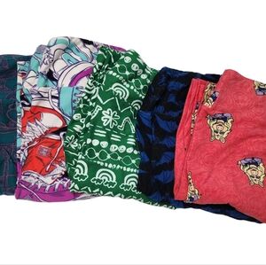 LuLaRoe Leggings Novelty Print OS Miss Piggy, Chucks, Halloween Bats, Phones